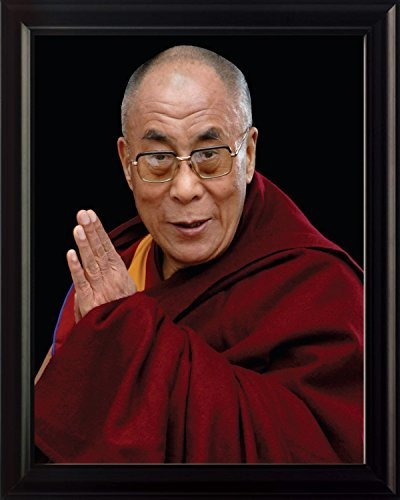Dalai Lama 8 x 10 foto Enmarcada