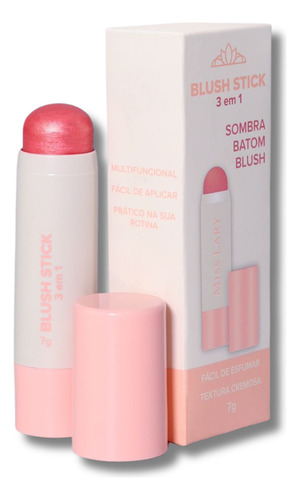 Blush Cremoso Stick 3 Em 1 Miss Lary C\18 Un Tom Da Maquiagem Multicolor