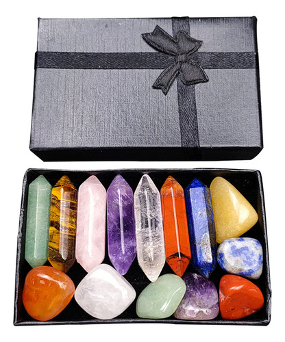 Juego De Piedras Preciosas Curativas Para Chakras De Cristal