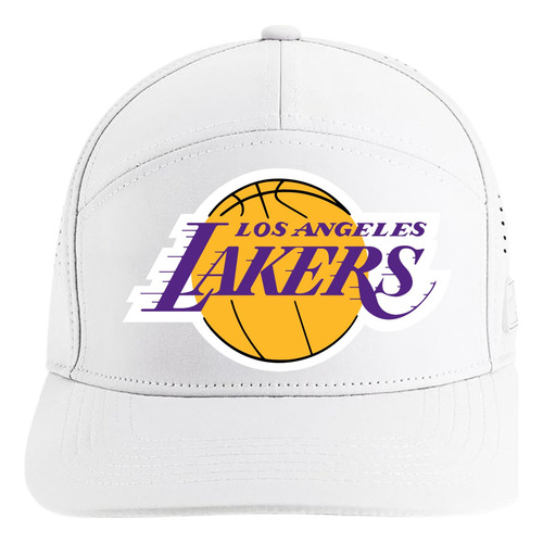 Gorra Us Basketball Angeles Lakers 5 Paneles Premiun White