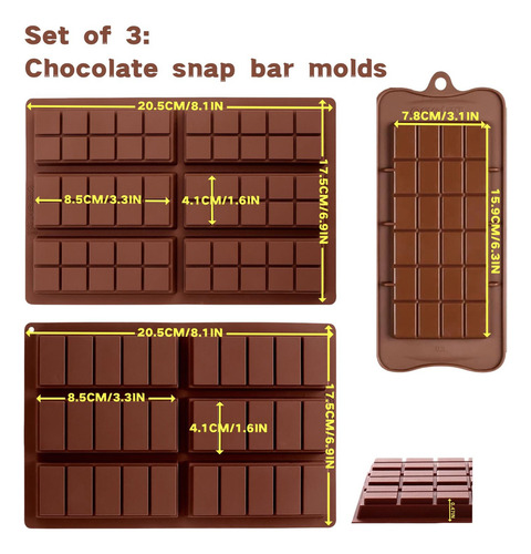 Molde De Silicona Antiadherente Para Chocolate