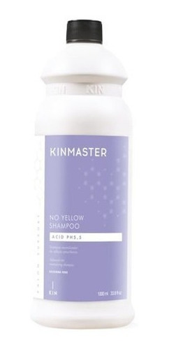 Kinmaster No Yellow Shampoo 1000 Ml Cabellos Amarillos