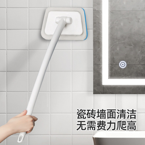 Cepillo De Limpieza De Azulejos De Baño De Mango Largo