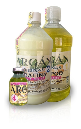  Argán Proteina 3 Pasos Litro - L A $24000