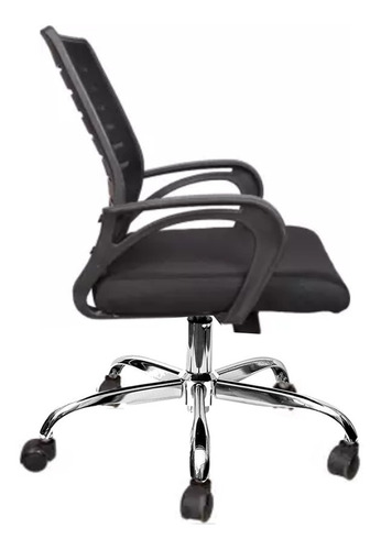 Silla De Oficina Escritorio Pc Computadora Sillón Mesh Pro Color Negro