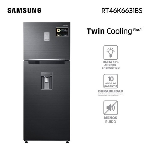 Heladera Samsung Twin Cooling Rt46 Garantía Oficial Samsung