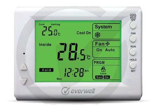 Termostato Digital Programable 24v Aire Acondicionado Everwe