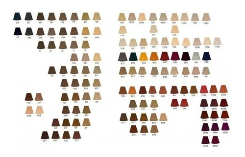4 Un Koleston Tintura Pomo Todos Los Colores