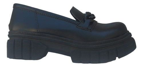 Zapato Mocasin Mujer Con Plataforma Moderno Con Vincha