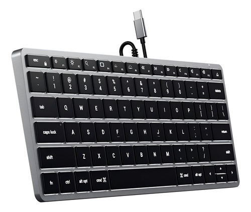 Teclado Cableado Retroiluminado Satechi Slim W1 Ingles Csi