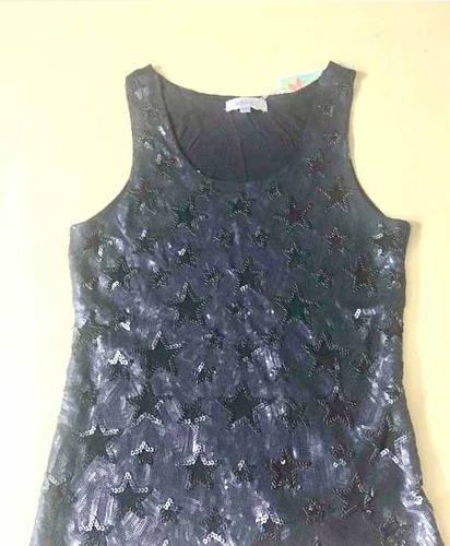 Musculosa Lentejuelas Importada. Talle S/m