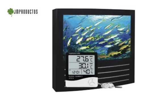 Termometro Higrometro Digital Htc-2 Con Sonda Reloj + Envio