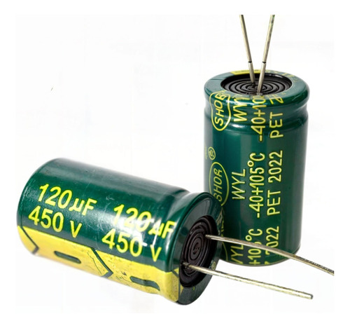 120uf 450v Condensador Capacitor Radial 