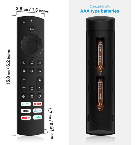 Replacement Remote For All Toshiba Fire Tvs And Insignia Fir