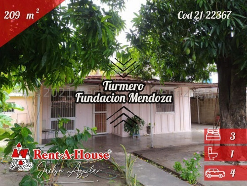 Casa En Venta Turmero Fundacion Mendoza 21-22367 Jja