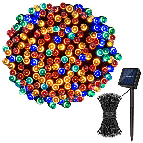 Luces Solares De Cuerda, 72 Pies 200 Led Y 8 Modos, Luc...