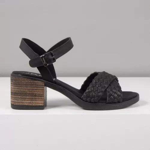 Sandalias Taco Citadina Justina Mujer Cuero