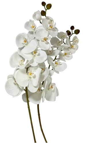 3 Orquídeas Artificias Em Silicone Com Aparência Real Sala | Parcelamento  sem juros