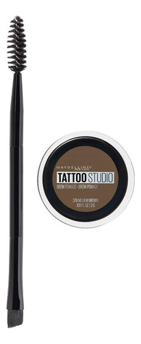 Pomada Para Cejas Maybelline Tattoo Studio 24 Hr Color 376 Medium Brown