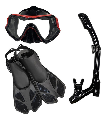 Snorkel Set Snorkeling Gear Máscara De Buceo Rojo Grande Xl