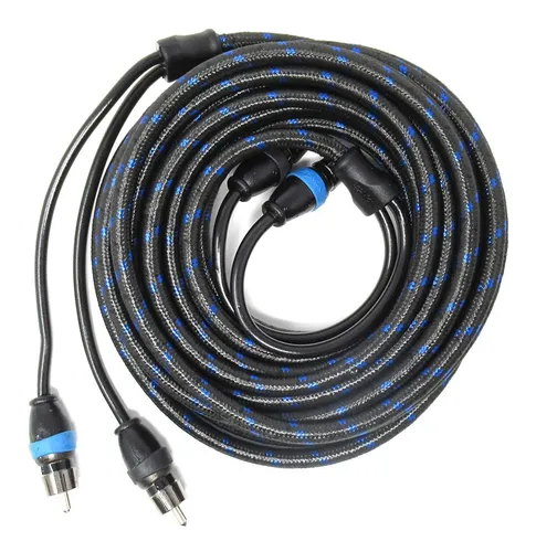 Cables Rca De 2 Canales De 1,5 Pies Triple Blindaje Rec...