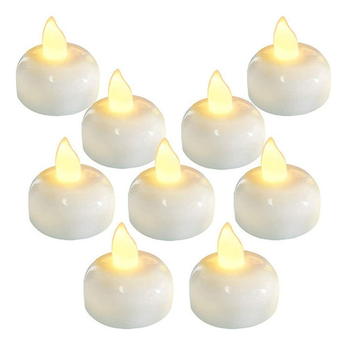 24pack Vela Flotante Sin Llama Impermeable Led Tealight Con