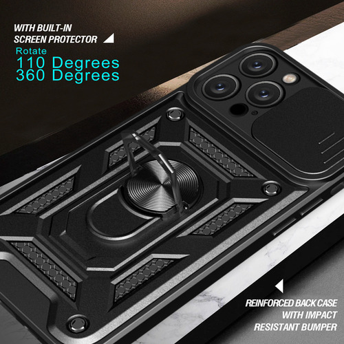 Funda De Teléfono Para Samsung Galaxy A71 A51 A31 A21s, Cámara Deslizante, Pie De Apoyo, Anillo, A Prueba De Golpes, Funda Protectora C