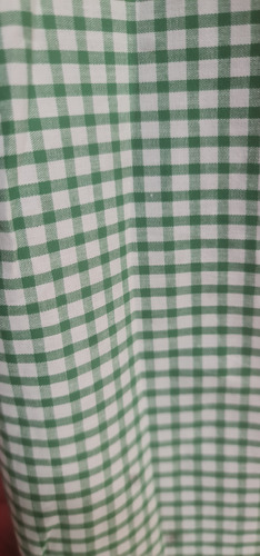 Poplin Elastizado Cuadrito Verde