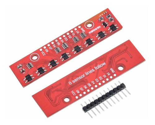 Modulo Qtr-8a Sensores Reflectivos Seguidor De Linea Arduino