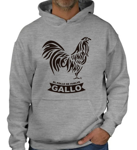 Sudadera Hoodie Moda El Pollo Se Vuelve Gallo Modelo 06