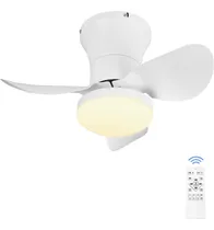Comprar Ventilador Reversible Lampara Led Techos Bajos +app +control