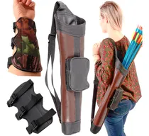 Comprar Aljava De Costa Ac-me + Protetor Punho Abs Arco E Flecha