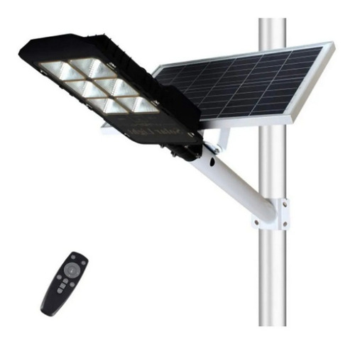 Lampara Led Solar 300w Alumbrado Público Control Y Soporte.