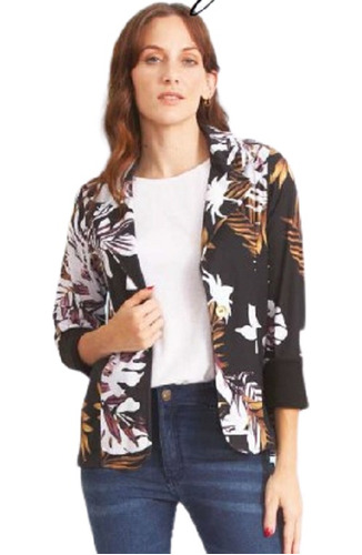 Blazer Viscosa Estampada