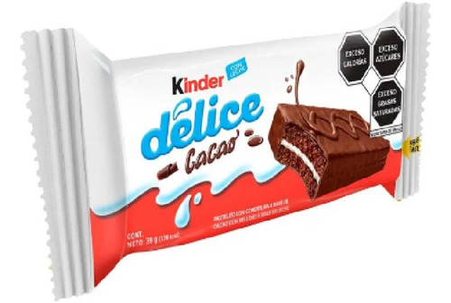 Pastelito Kinder Kinder Délice Cacao 39g