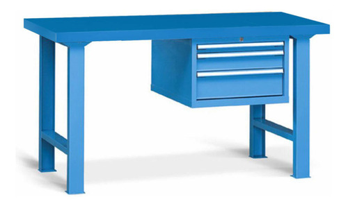 Mesa Taller Mecánico, Banco Con Cajonera 150x80x84 Cm