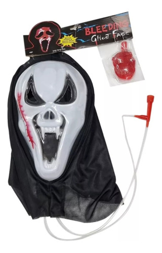 Mascara Scream + Sangre Scary Movie Muerte Disfraz Halloween