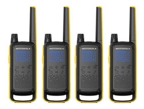 4x Walkie Talkie Handy Motorola T475 22 Canales Frs Maletin 