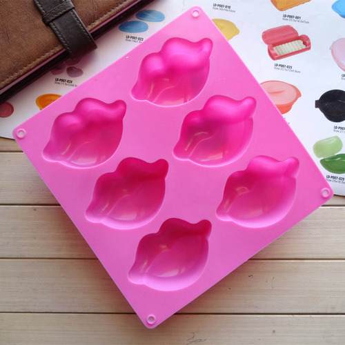 Molde De Labios Calientes For Hornear Tartas, 6 Unidades