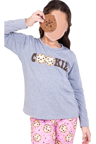 Pijama Invierno Nena Niña Infantil Estampado Modal Abrigado