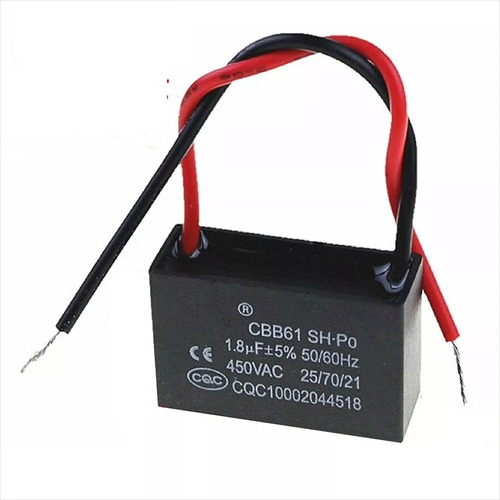 Condensador Capacitor Cbb61 1.8uf 450vac 1,8 Uf