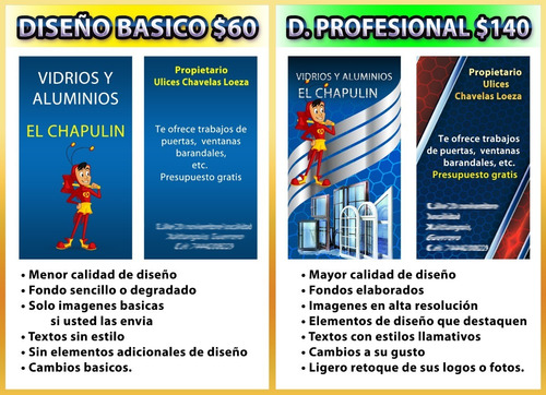 Diseño Grafico Basico / Profesional Para Tarjetas Y Otros