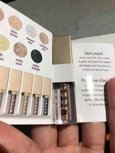 Stila Kitten Karma Sombra Líquida Glitter Mini Importado