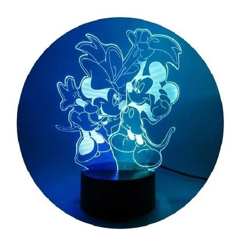 Lámpara Ilusión 3d Personalizada A Elección Dual