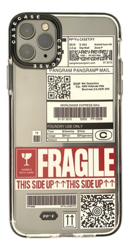 Funda Ticket Fragile Para iPhone 11 Pro + Vidrio Templado
