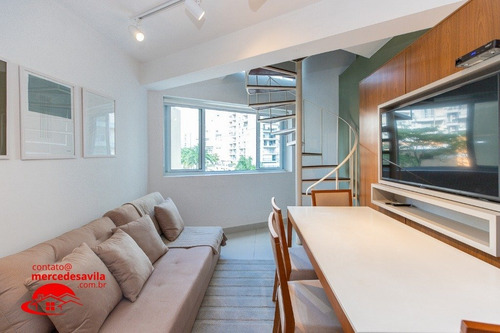 Imagem 2 de 15 de Flat Duplex Vila Nova Conceicao 46 M² - V-104649