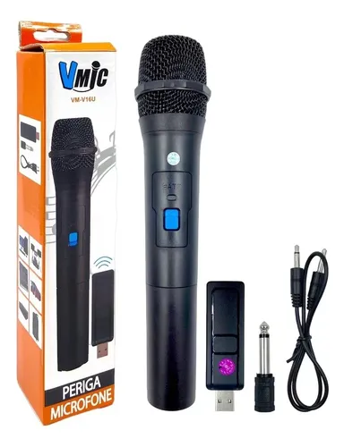 Micrófono Karaoke Inalámbrico Vm-v16u Alta Resolución