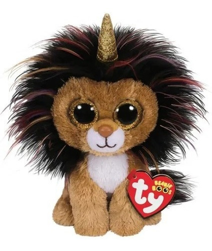 Ramsey Leon Unicornio Ty Beanie Boo Boos Orig Peluche 15 Cm