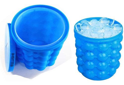 Cubo Hielo Silicona 2 1 Molde Tapa Silicio Para Cubito Genie