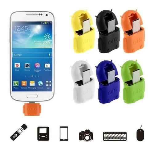 Adaptador Otg M4 Usb 2.0 Hembra A Micro Usb V8 P/ Celular